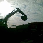 smrákání na staveništi.....