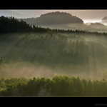 Ráno v Českém Švýcarsku