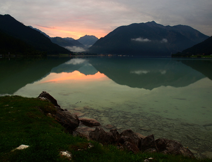 Západ nad Achensee