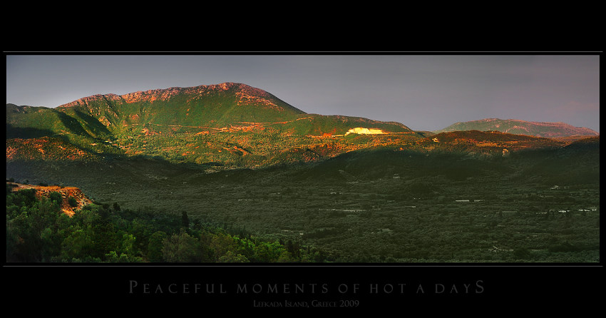 Peaceful moments of hot a days