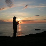 Západ slunce v severním Skotsku