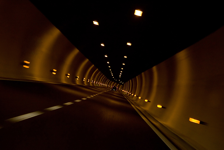 on the road