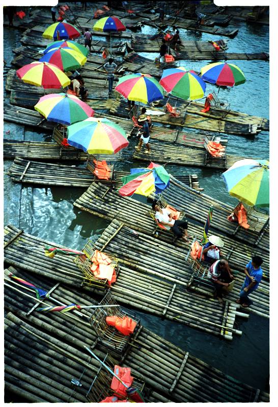Bamboo raft