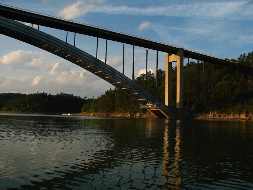 Žďákovský most, Orlická přehrada