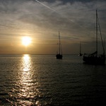 Západ slunce na moři