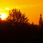 Západ slunce - Penčice