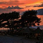 Západ slnka nad Jadranom