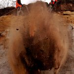 Shazování balvanů z hradu Jestřebí