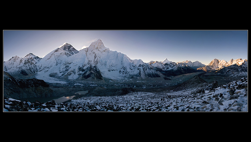 Ráno na Kala Patthar
