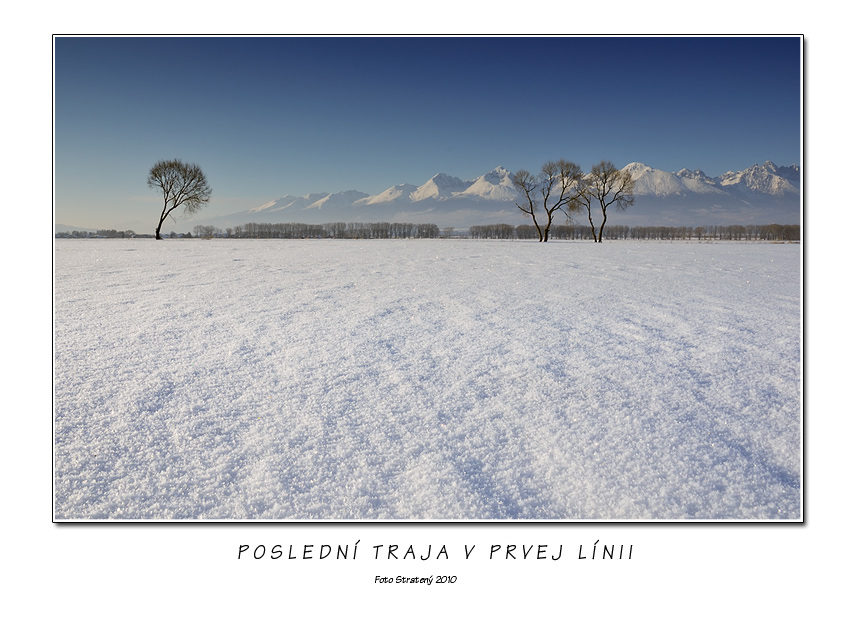 Poslední traja v prvej línii