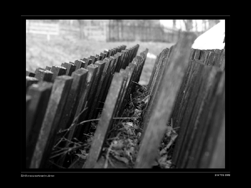 Záítiší s nenamontovaným plotem :-)