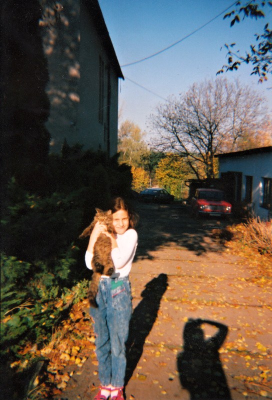 holčička s kočičkou