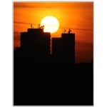 ... Sunset over the city ...