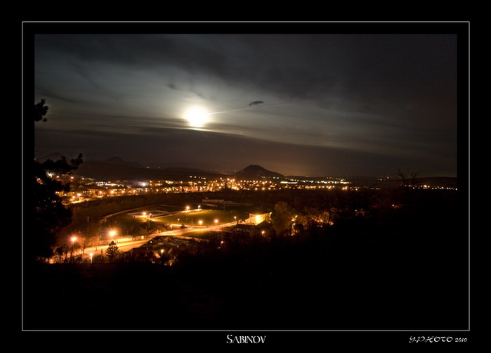 nočné mesto SABINOV