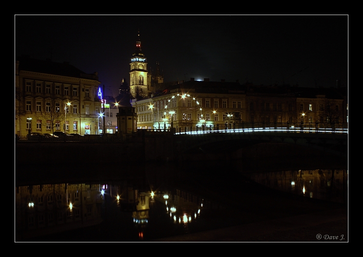 Noční město Hradec Králové