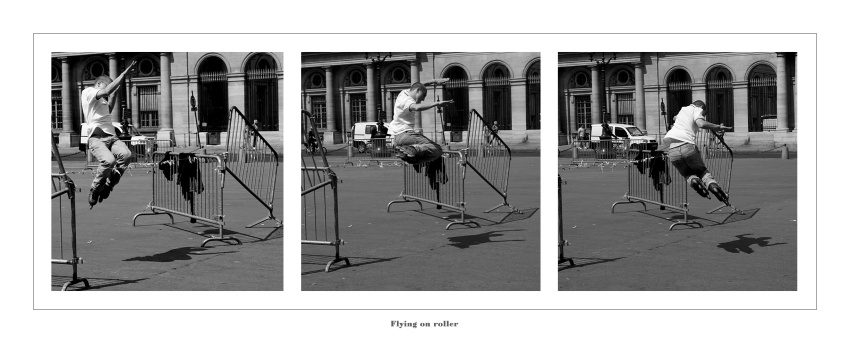 Flying on roller