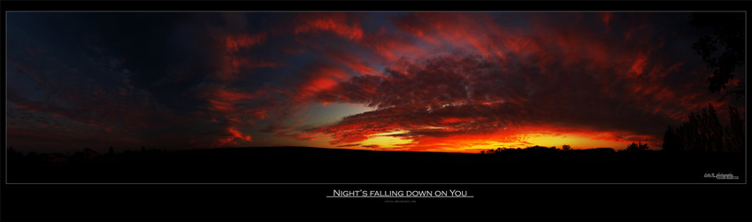 Night's falling down on you