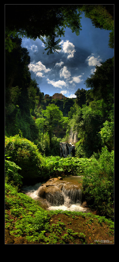 Waterfall valley