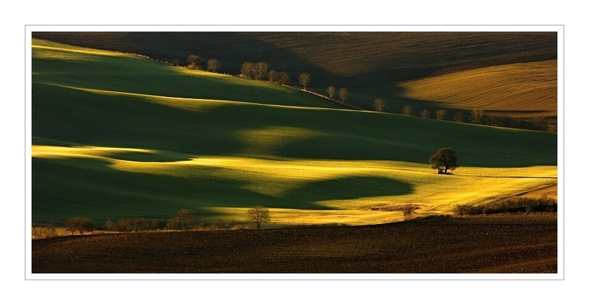 Krajina při západu