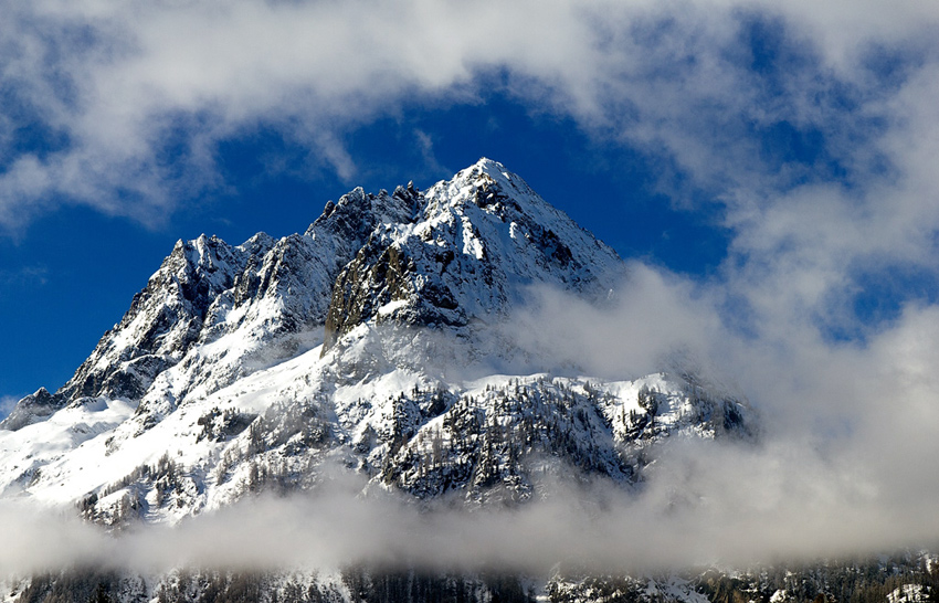 Vzpomínky na zimu.  Chamonix - Zahalená