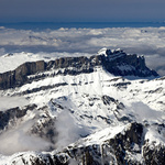 Vzpomínky na zimu  Chamonix.  Z výšky 3842m
