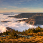 Podvečerní jesenicko z Břidličné hory...