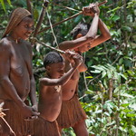 Korowai holky buší sago