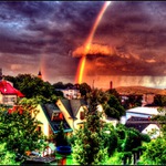 Pokus v Photomatixu s duhou