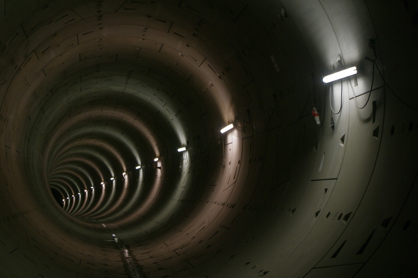 tunel budovaného Metra (Veleslavín)