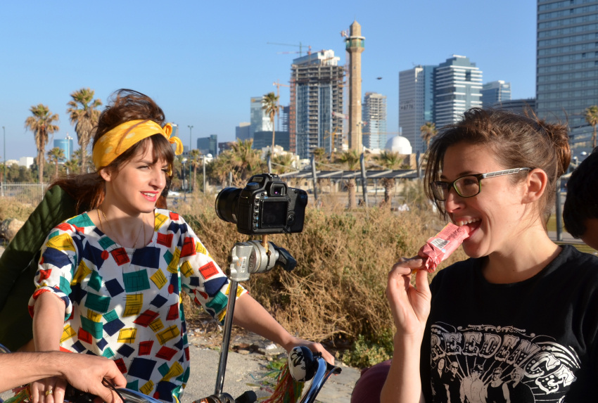 ..z natáčení videoklipu..