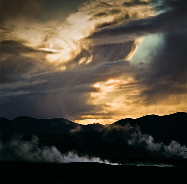 Sunset II. Hrafntinnusker, Iceland