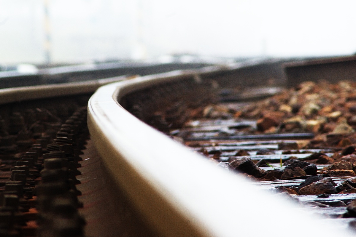 Zmrzlá kolej od zmrzlýho fotografa se zmrzlým foťákem :-)