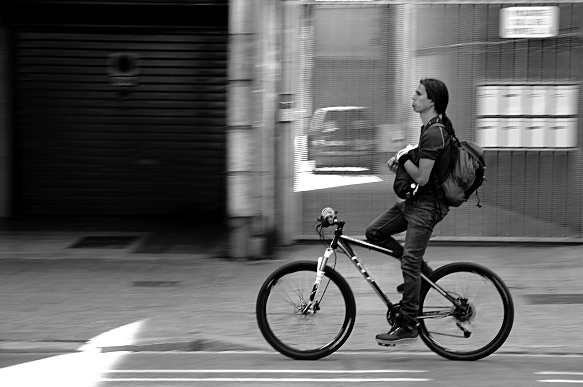 hrdý indián na kole :)