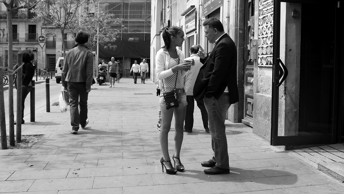 ulička lásky v Barceloně