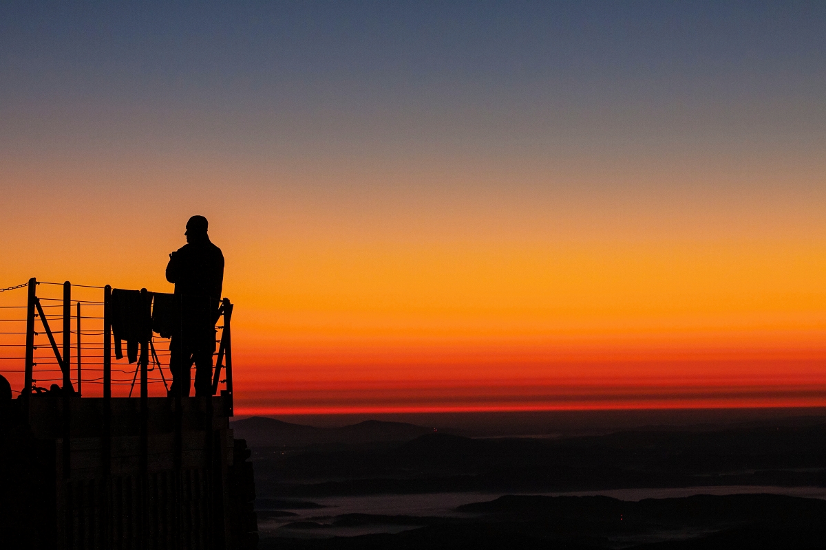 Východ Slunce - Sněžka