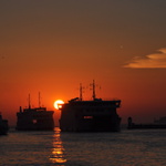 Trajekty při západu slunce - Zadar