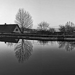 Ráno nad koupalištěm