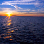 Západ slnka na ostrove Sillba Crotia