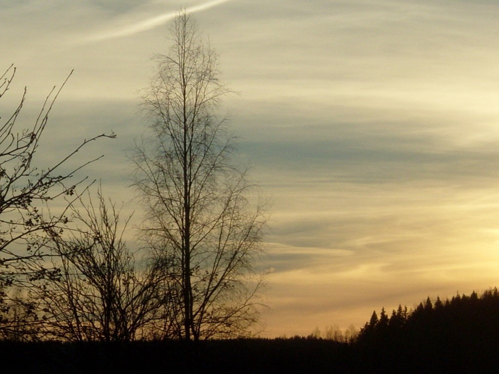 Pozdní západ slunce