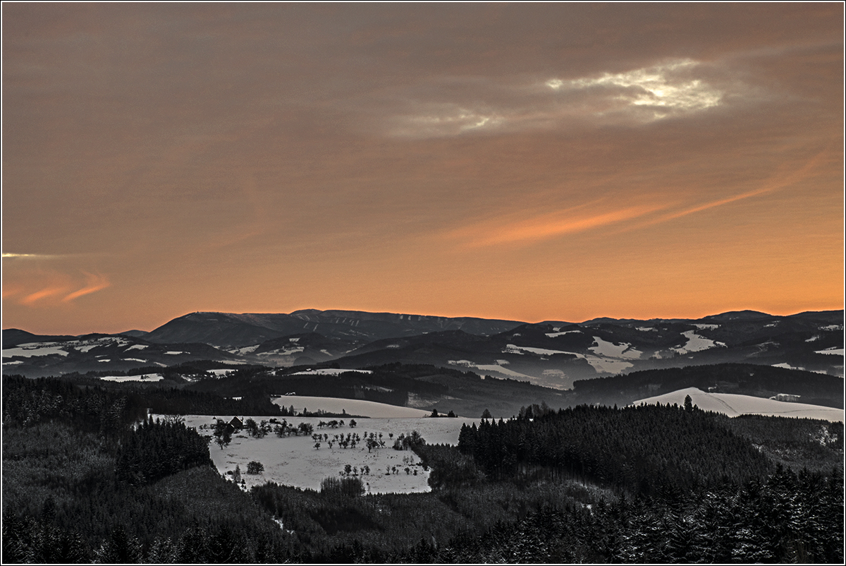 Výhled až do Beskyd