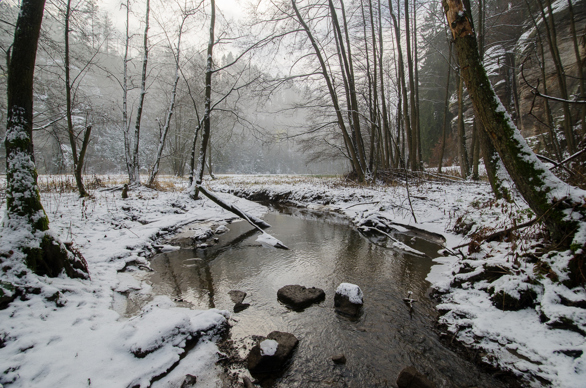 Zima v Podtroseckém údolí (Český ráj)