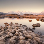 Úsvit na Rannoch Moor