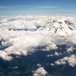 ..Národní park Mt. Rainier, tentokráte z výšky 36 000 stop:)..
