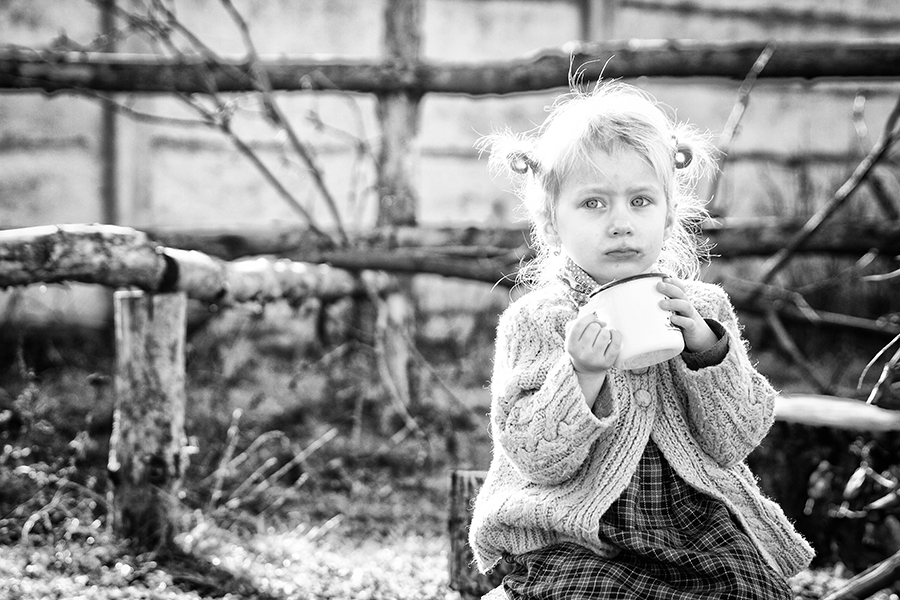 Blonďavé cigánča.