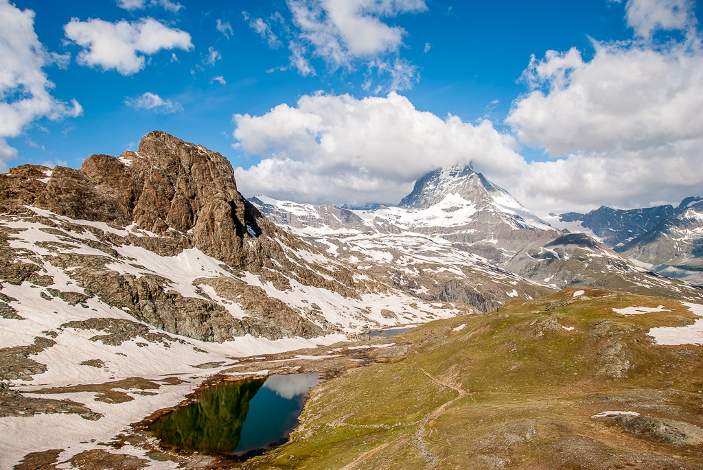 Matterhorn v mlze