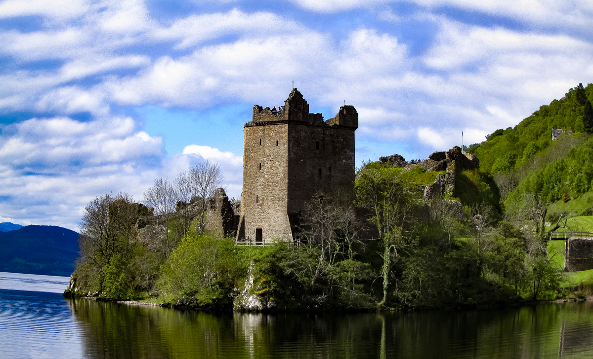 Urquhart Castle, Lochness, Skotsko
