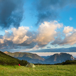 Ráno s výhledem na Kominiarski Wierch a Ornak