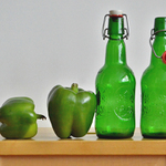 Green bottles