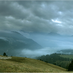 Šedivé ráno v Dolomitech