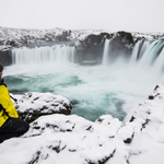 Fotografu vodopádu Goðafoss, Island